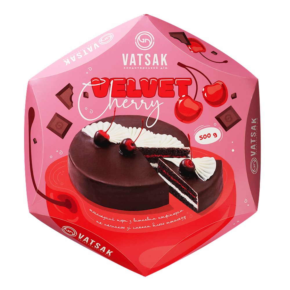 Cake – Velvet Cherry – 17.64 oz (500 gr)